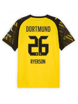 Billige Borussia Dortmund Julian Ryerson #26 Hjemmedrakt 2025-26 Kortermet